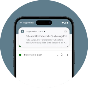 Benachrichtigungen Trapper Helper Fallenmelder - Benachrichtigungen